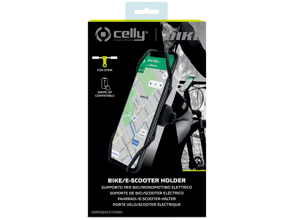 Celly SwipeBikeStem Universal Bike Holder Black