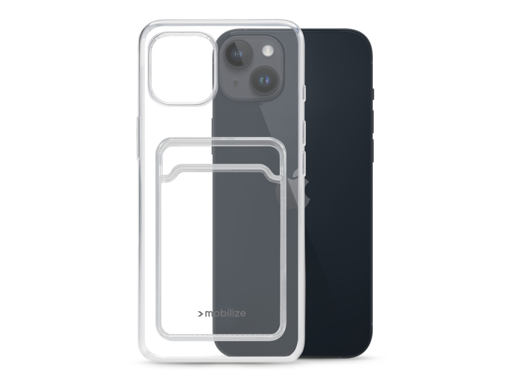 Mobilize Gelly Card Case Apple iPhone 15 Plus Clear