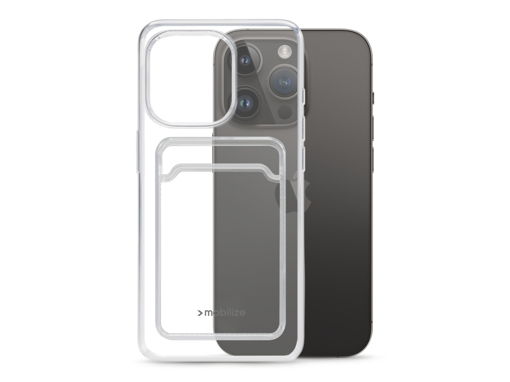 Mobilize Gelly Card Case Apple iPhone 15 Pro Clear