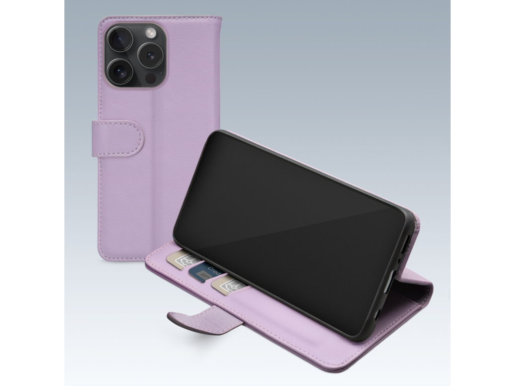 Mobilize Premium Gelly Wallet Book Case Apple iPhone 15 Pro Purple