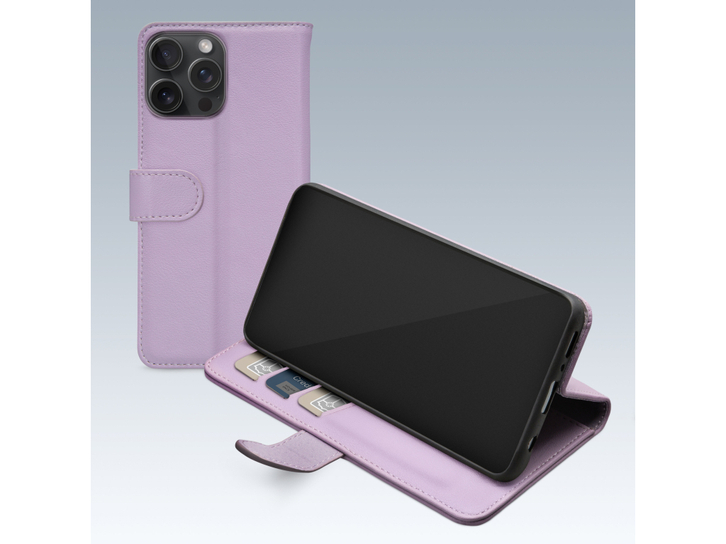 Mobilize Premium Gelly Wallet Book Case Apple iPhone 15 Pro Max Purple