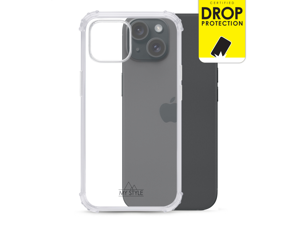 My Style Protective Flex Case for Apple iPhone 15 Clear