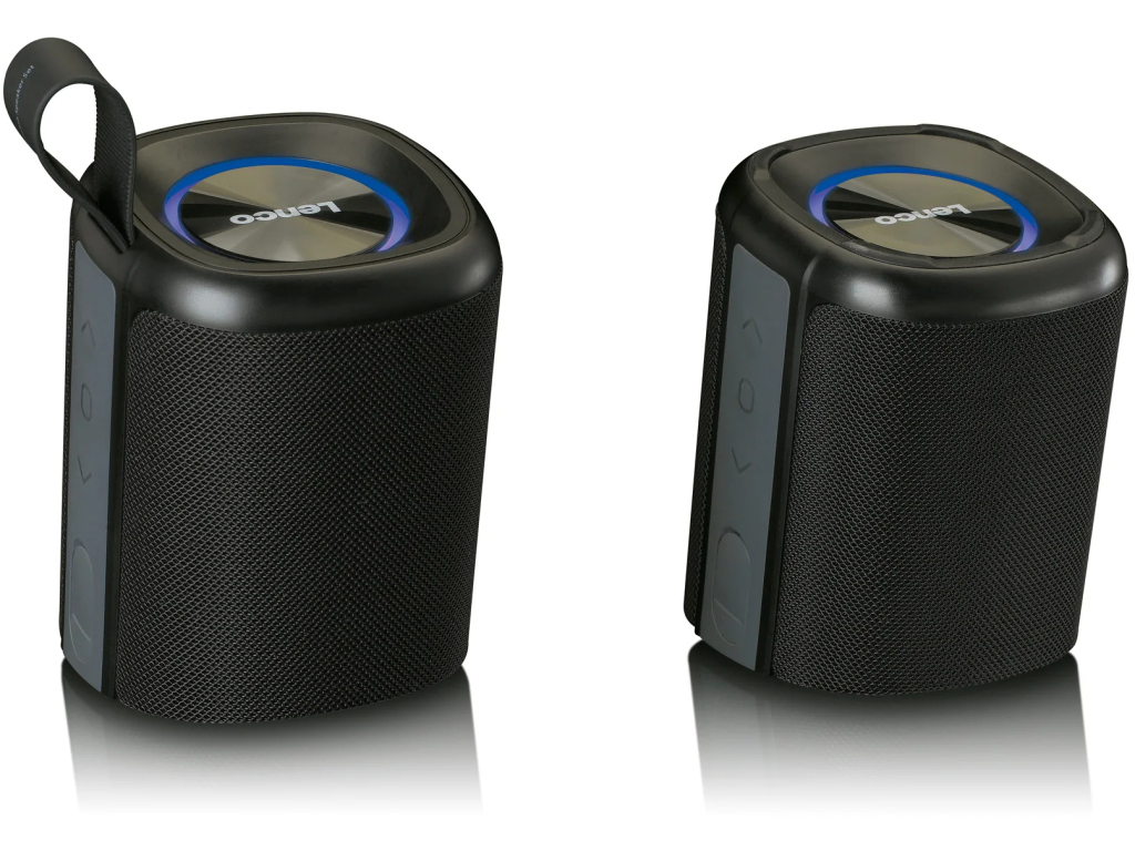 BTP-400BK Lenco 2-in-1 Stereo Bluetooth Speaker Black