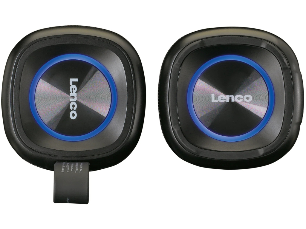 BTP-400BK Lenco 2-in-1 Stereo Bluetooth Speaker Black