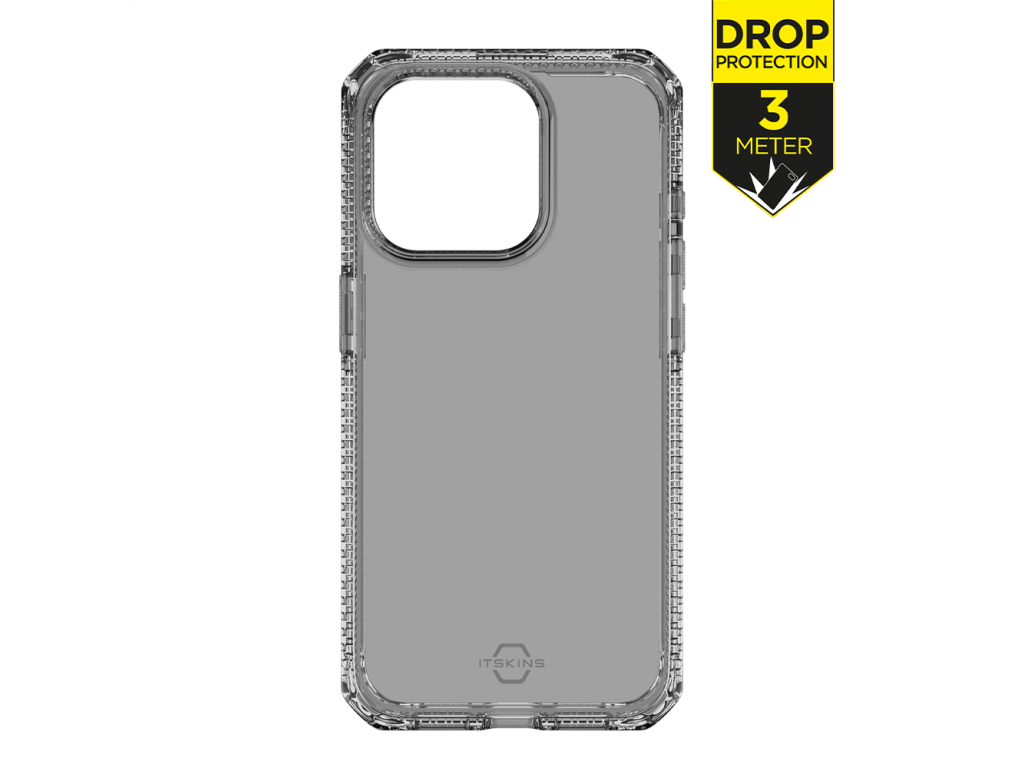 ITSKINS Level 2 SpectrumClear_R for Apple iPhone 15 Pro Smoke