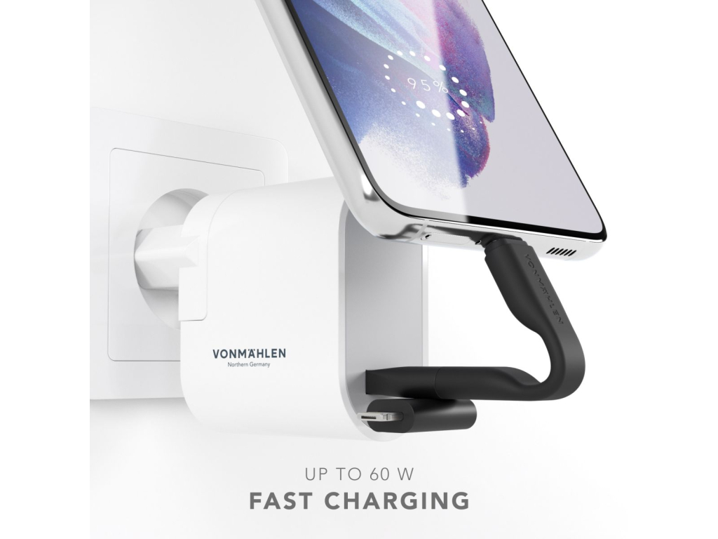 Vonmählen High Six 6in1 Fast Charging Cable Black/Silver