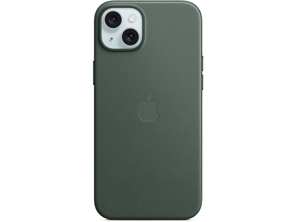 MT4F3ZM/A Apple FineWoven Case with MagSafe iPhone 15 Plus Evergreen