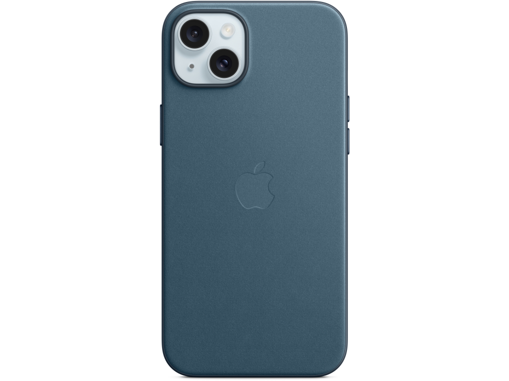 MT4D3ZM/A Apple FineWoven Case with MagSafe iPhone 15 Plus Pacific Blue