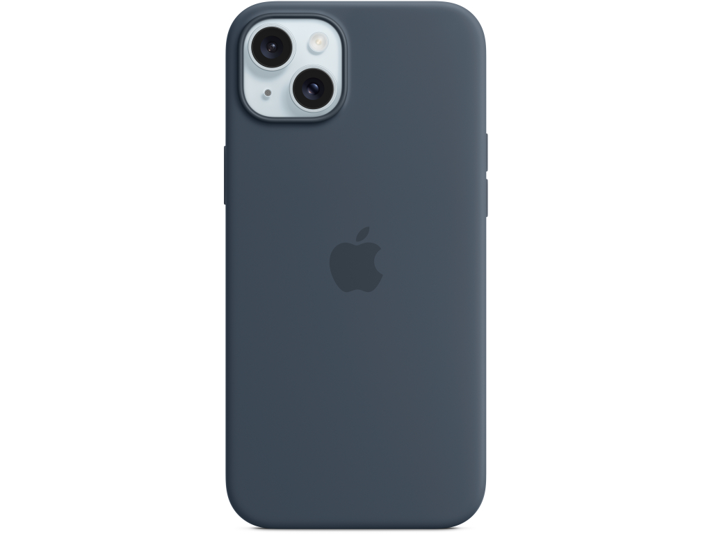 MT123ZM/A Apple Silicone Case with MagSafe iPhone 15 Plus Storm Blue