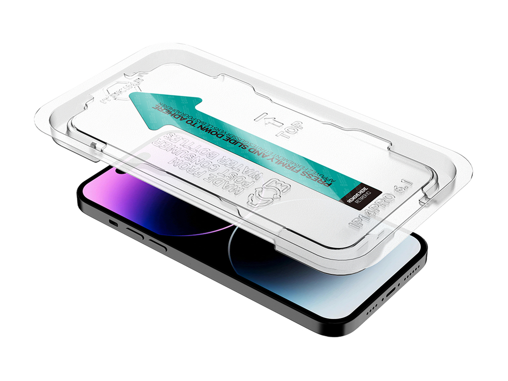 ITSKINS Supreme Glass Screen Protector with Alignment Tool Apple iPhone 14 Pro Clear