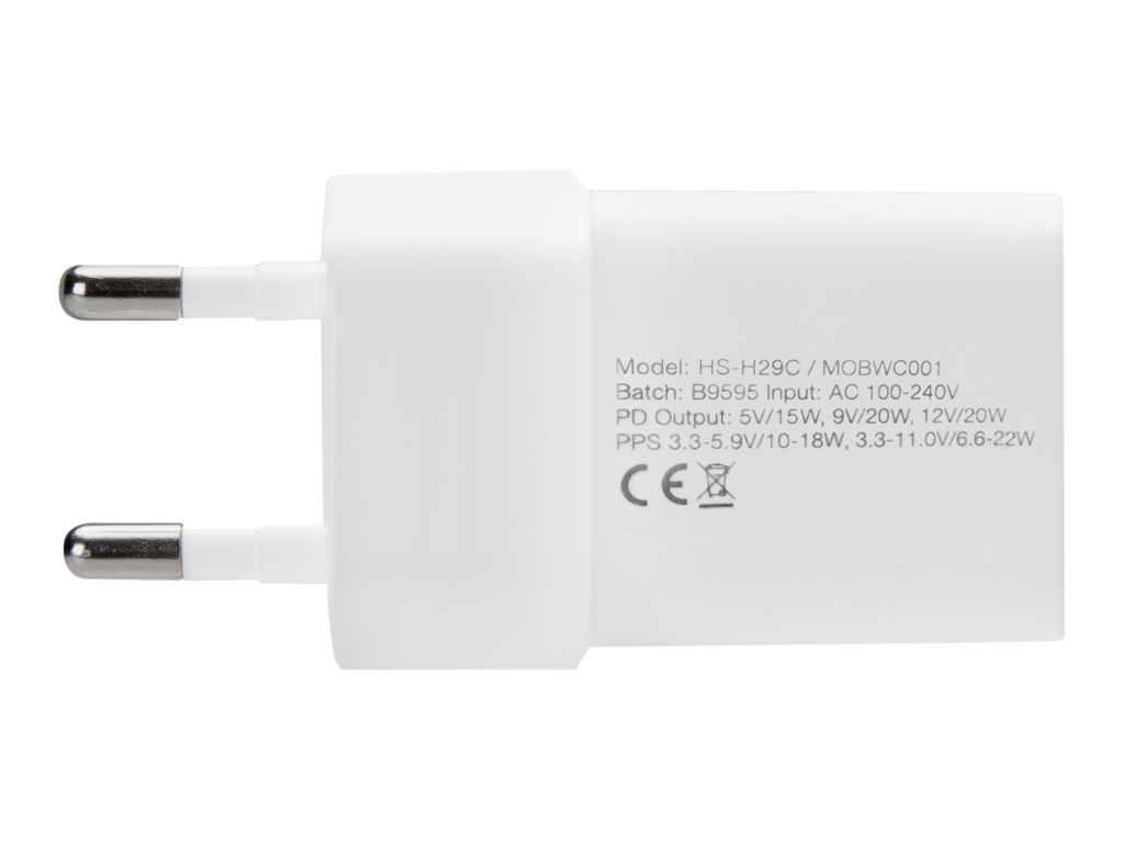 Mobilize Wall Charger USB-C 20W White (BULK)