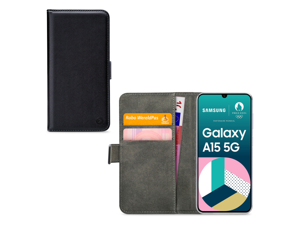 Mobilize Classic Gelly Wallet Book Case Samsung Galaxy A15 4G/5G Black