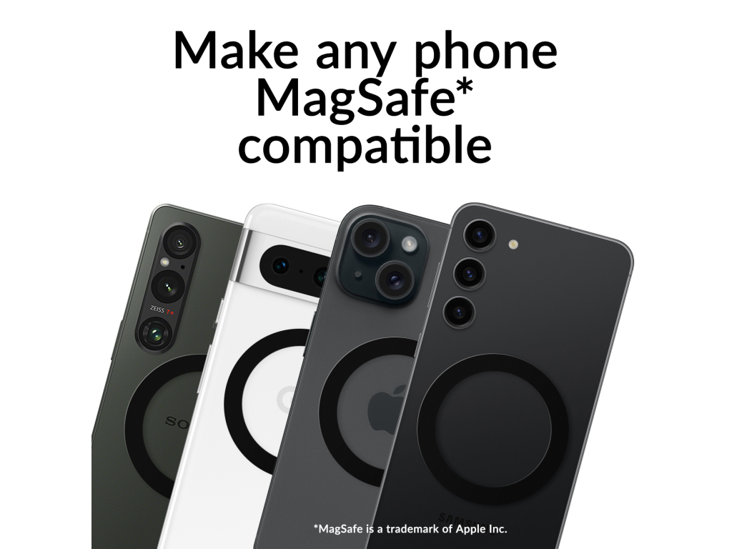 Mobilize Magsafe Compatible Magnet Ring Black (2-Pack)