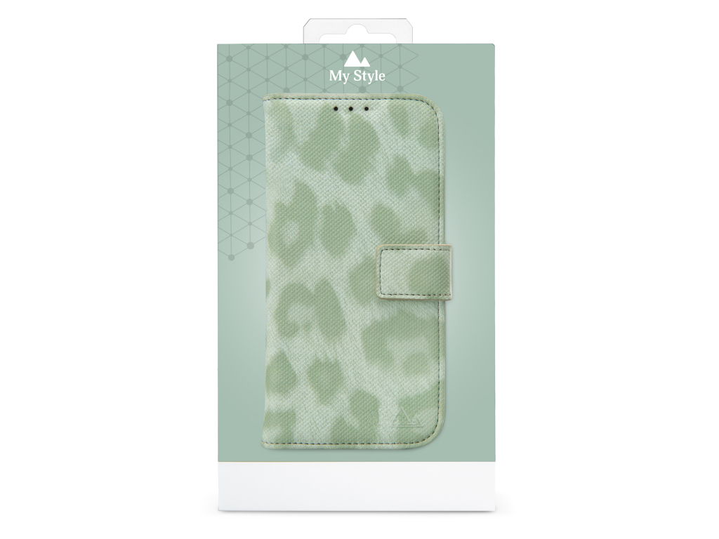 My Style Flex Wallet for Samsung Galaxy S24 5G Green Leopard