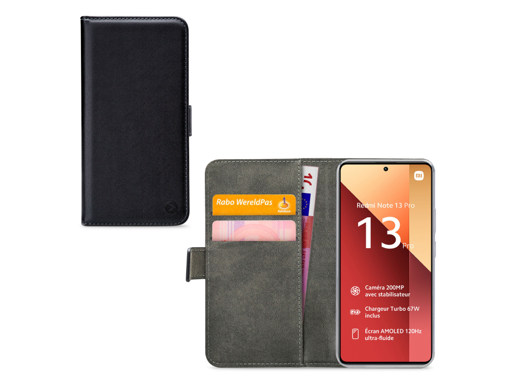 Mobilize Classic Gelly Wallet Book Case Xiaomi Poco M6 Pro 4G/Redmi Note 13 Pro 4G  Black