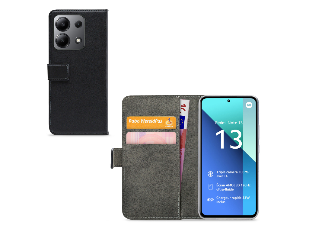 Mobilize Classic Gelly Wallet Book Case Xiaomi Redmi Note 13 4G Black