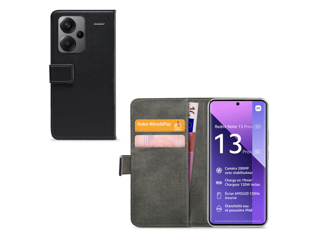 Mobilize Classic Gelly Wallet Book Case Xiaomi Redmi Note 13 Pro+ 5G Black