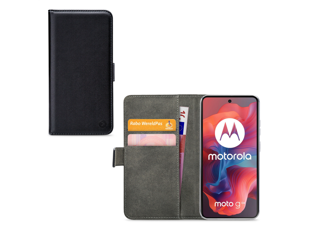 Mobilize Classic Gelly Wallet Book Case Motorola Moto G04/G24 Black