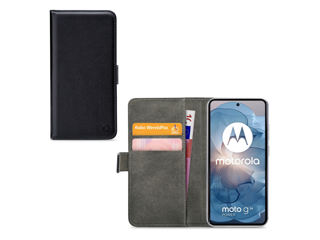 Mobilize Classic Gelly Wallet Book Case Motorola Moto G24 Power Black