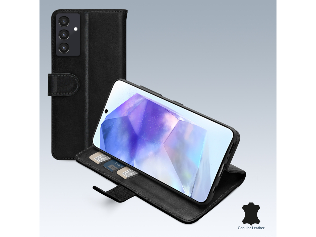 Mobilize Leather Wallet Samsung Galaxy A55 5G Black