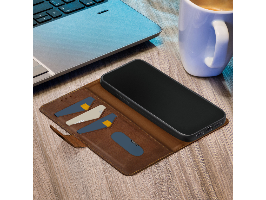 Mobilize Leather Wallet Samsung Galaxy A55 5G Brown