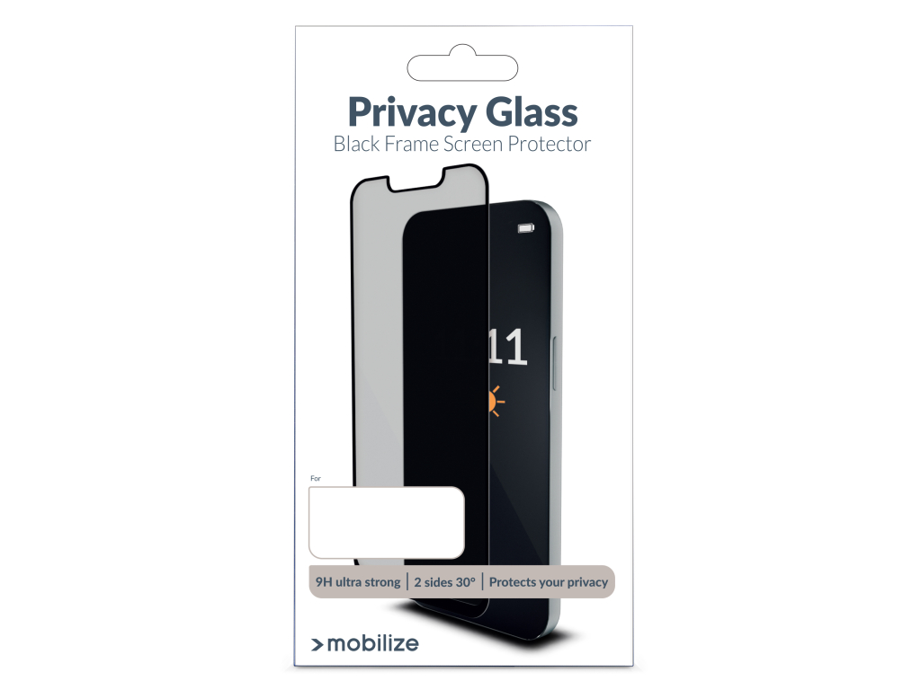 Mobilize Privacy Glass Screen Protector - Black Frame - for Samsung Galaxy A35 5G/A55 5G