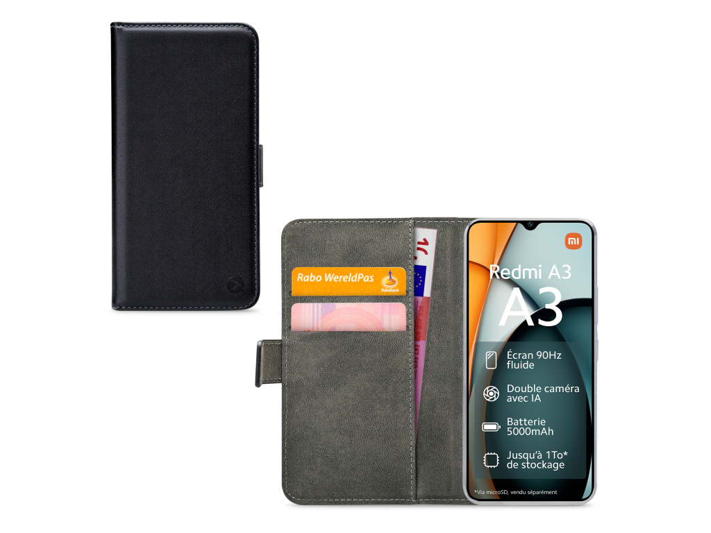 Mobilize Classic Gelly Wallet Book Case Xiaomi Redmi A3/A3x Black