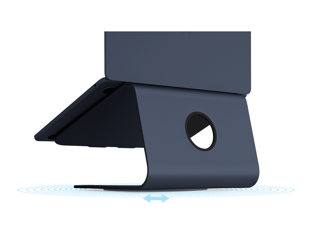 Rain Design mStand 360 Laptop Stand + Swivel Base Midnight