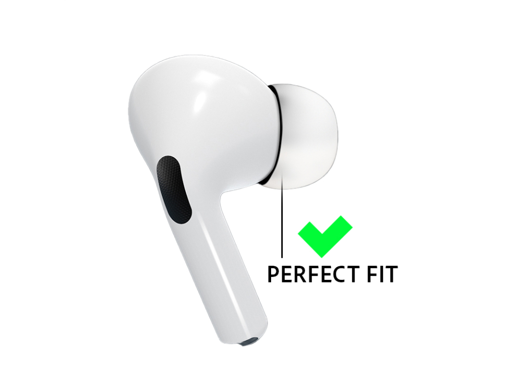 Xccess Silicon Replacement Ear Tips for Airpod Pro 1/2 Size M (1 Pair) White