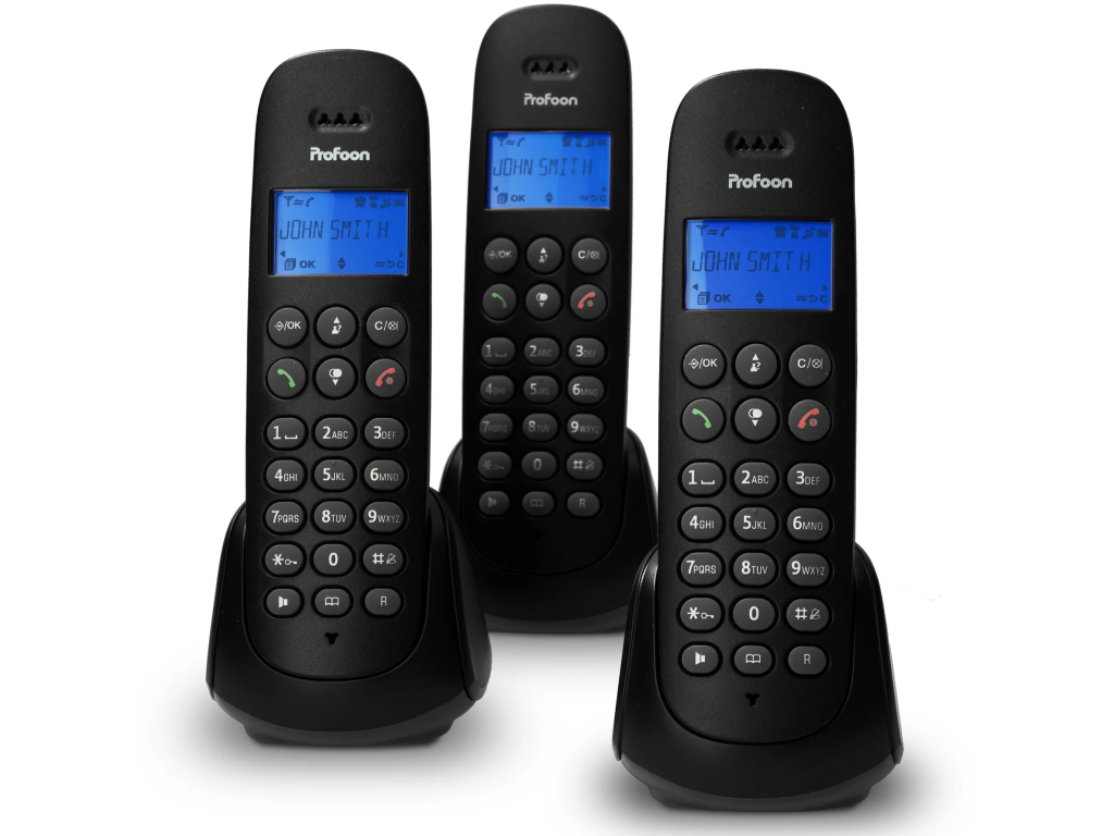 PDX-300 Profoon DECT Telefoon Triple Black