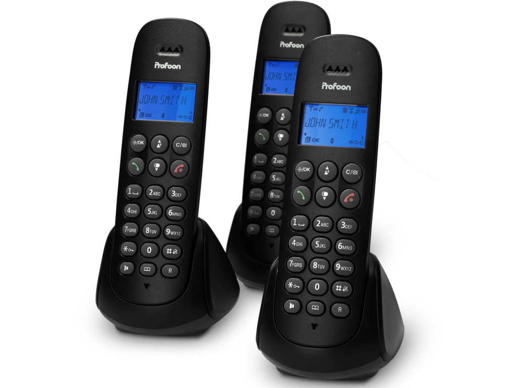 PDX-300 Profoon DECT Telefoon Triple Black