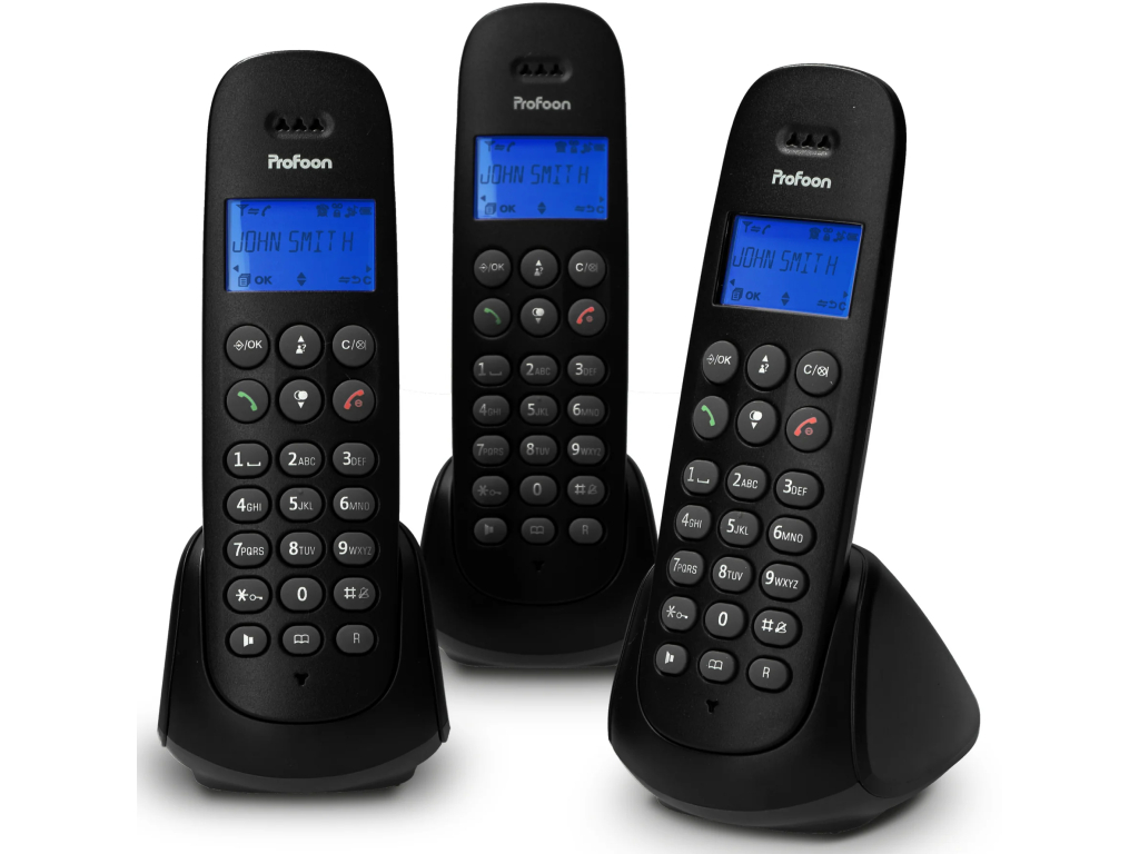 PDX-300 Profoon DECT Telefoon Triple Black