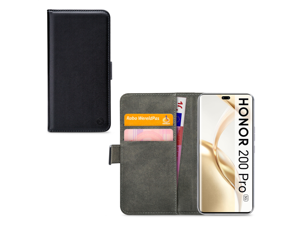 Mobilize Classic Gelly Wallet Book Case Honor 200 Pro Black