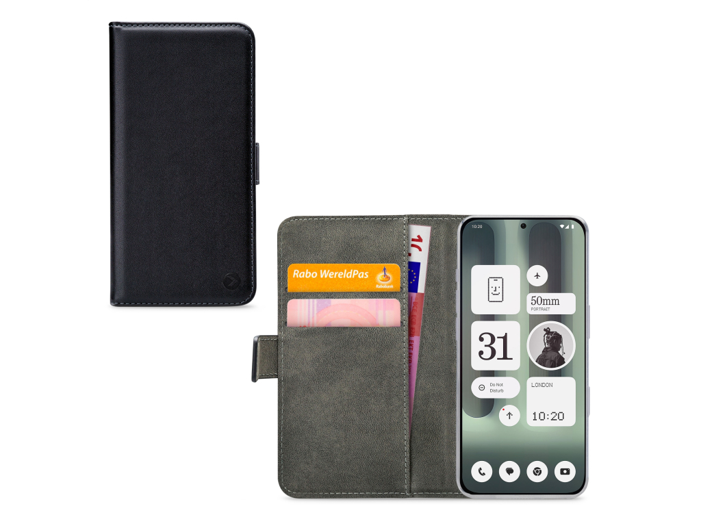 Mobilize Classic Gelly Wallet Book Case Nothing Phone (2a) Plus Black