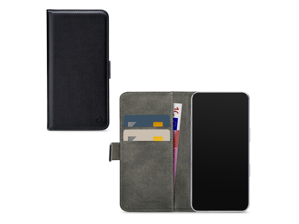 Mobilize Classic Gelly Wallet Book Case Apple iPhone 16 Black