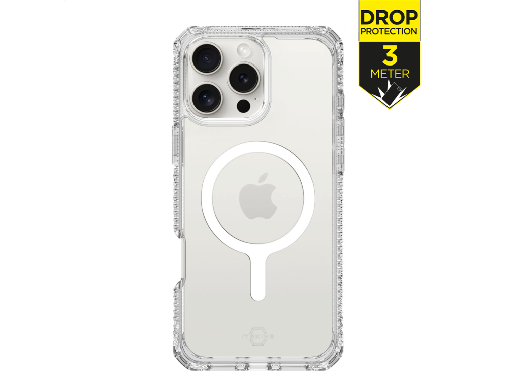 ITSKINS Level 2 HybridMagClear_R for Apple iPhone 16 Pro Transparent