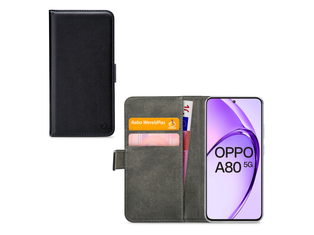 Mobilize Classic Gelly Wallet Book Case OPPO A80 5G Black