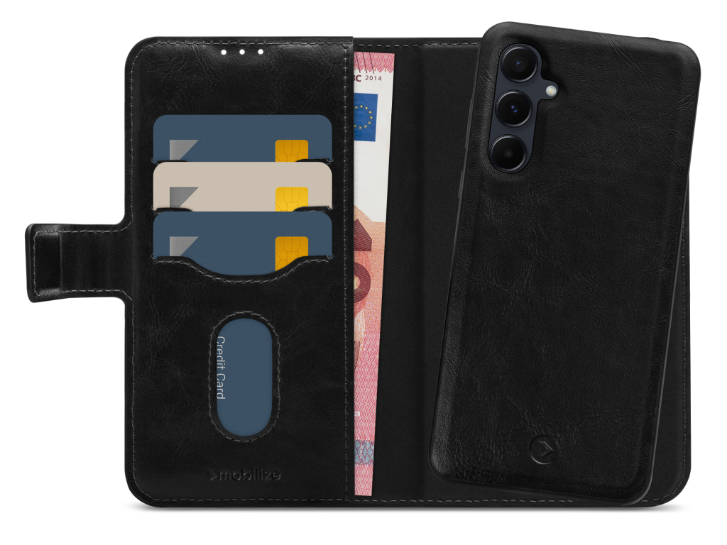 Mobilize 2in1 Magnet Gelly Wallet Case Samsung Galaxy A55 5G Black