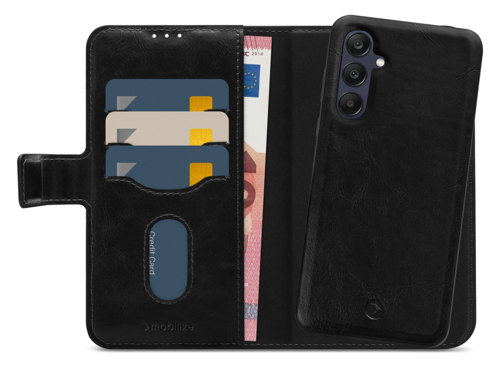 Mobilize 2in1 Magnet Gelly Wallet Case Samsung Galaxy A25 5G Black