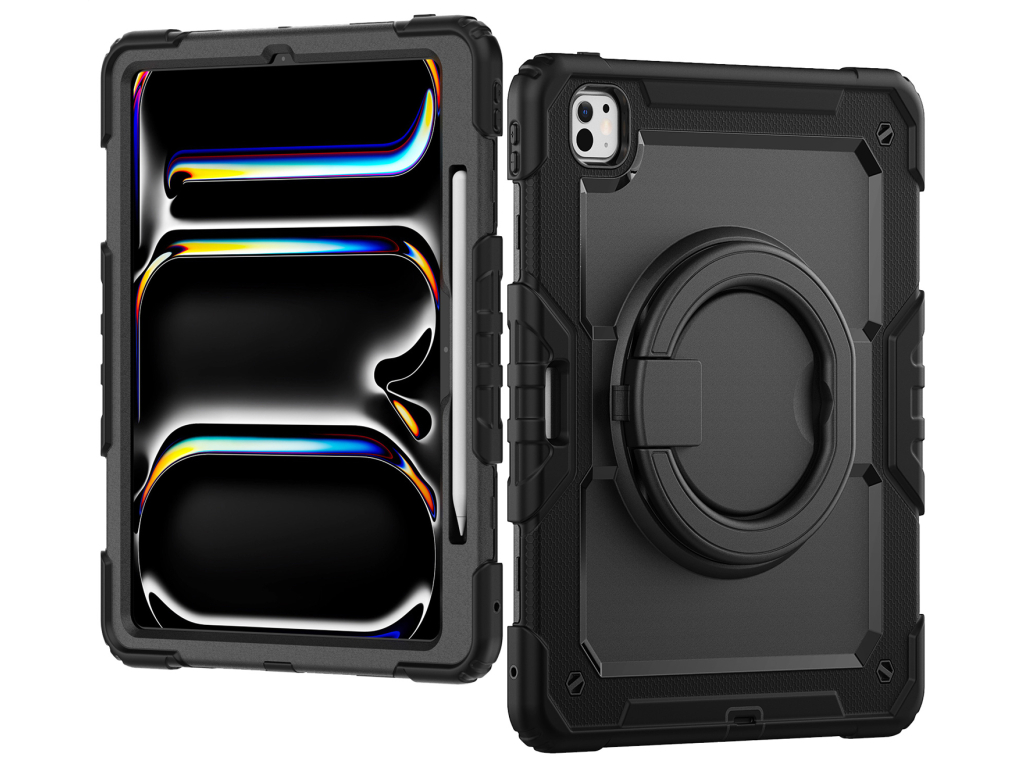Mobilize Rotating Defender Case Stand Function for Apple iPad Pro 13 (2024/2025) Black