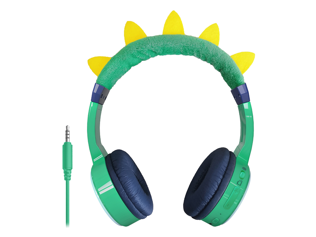 Mobilize Wireless/Wired Over Ear Kids Headphone 85dB Dinosaur