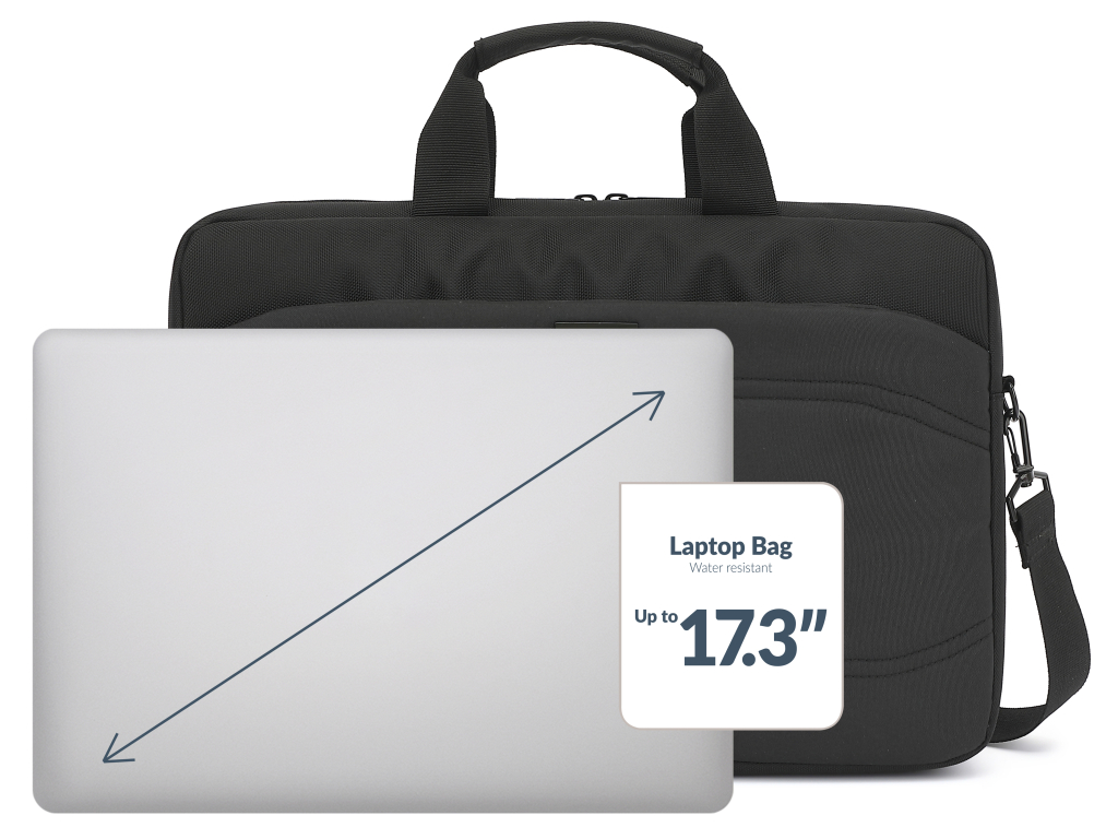 Mobilize Waterresistant Laptop Bag up to 17.3inch Black