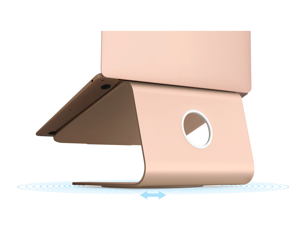 Rain Design mStand 360 Laptop Stand + Swivel Base Rose Gold actie pakket 5+1 gratis