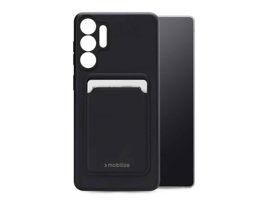 Mobilize Rubber Gelly Card Case Samsung Galaxy S25 Ultra 5G Matt Black