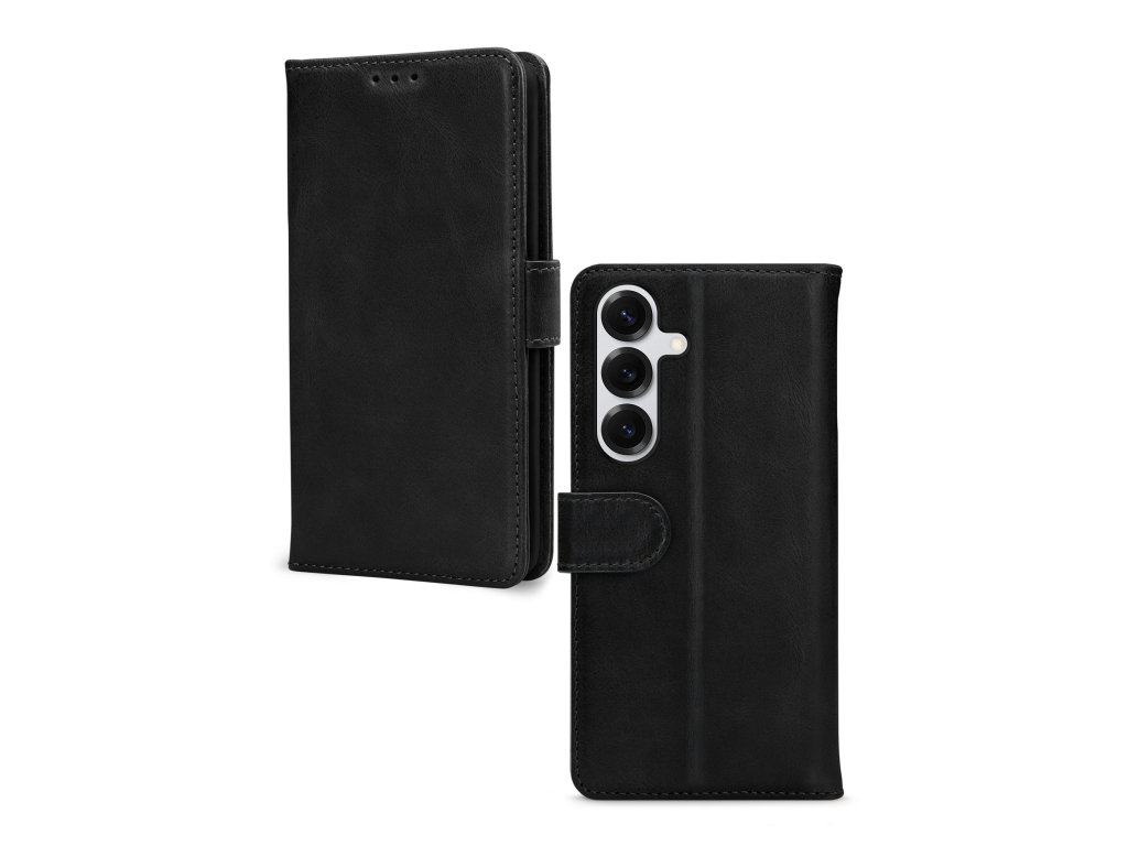 Mobilize Leather Wallet Samsung Galaxy S25 5G Black