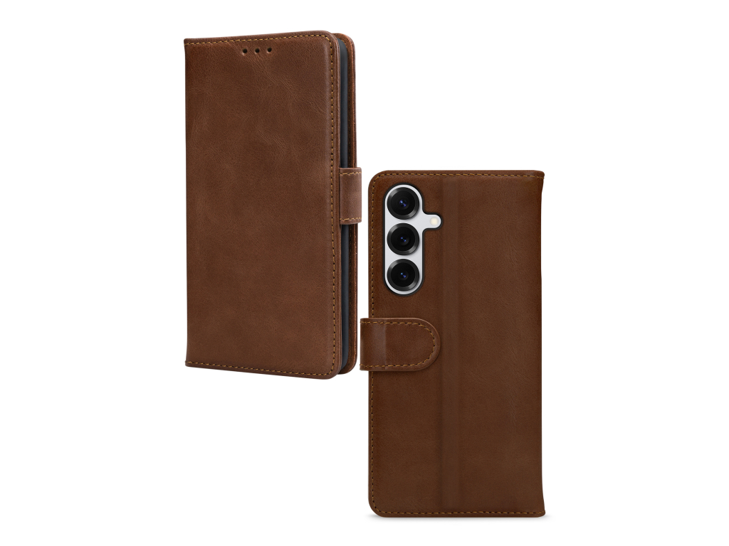 Mobilize Leather Wallet Samsung Galaxy S25+ 5G Brown