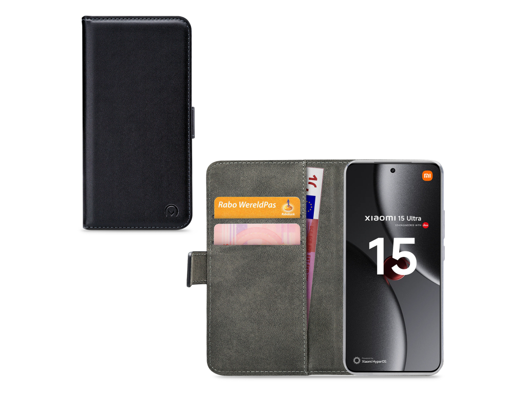 Mobilize Classic Gelly Wallet Book Case Xiaomi 15 Ultra Black