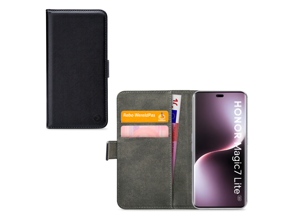 Mobilize Classic Gelly Wallet Book Case Honor Magic7 Lite Black
