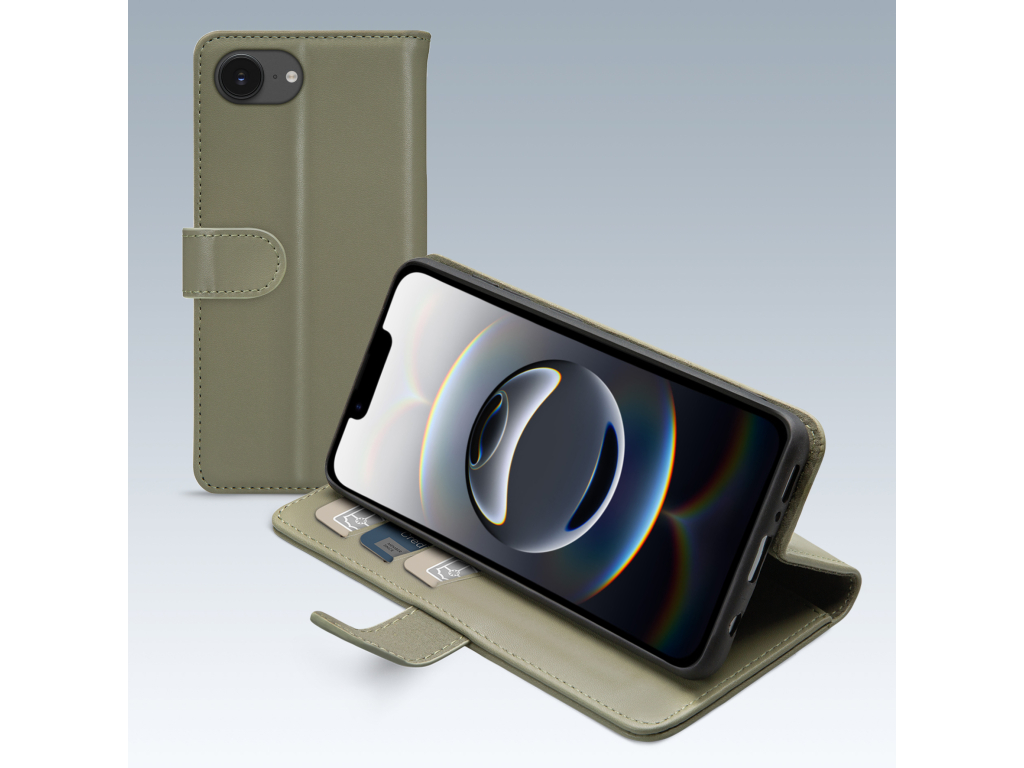 Mobilize Premium Gelly Wallet Book Case Apple iPhone 16e Green