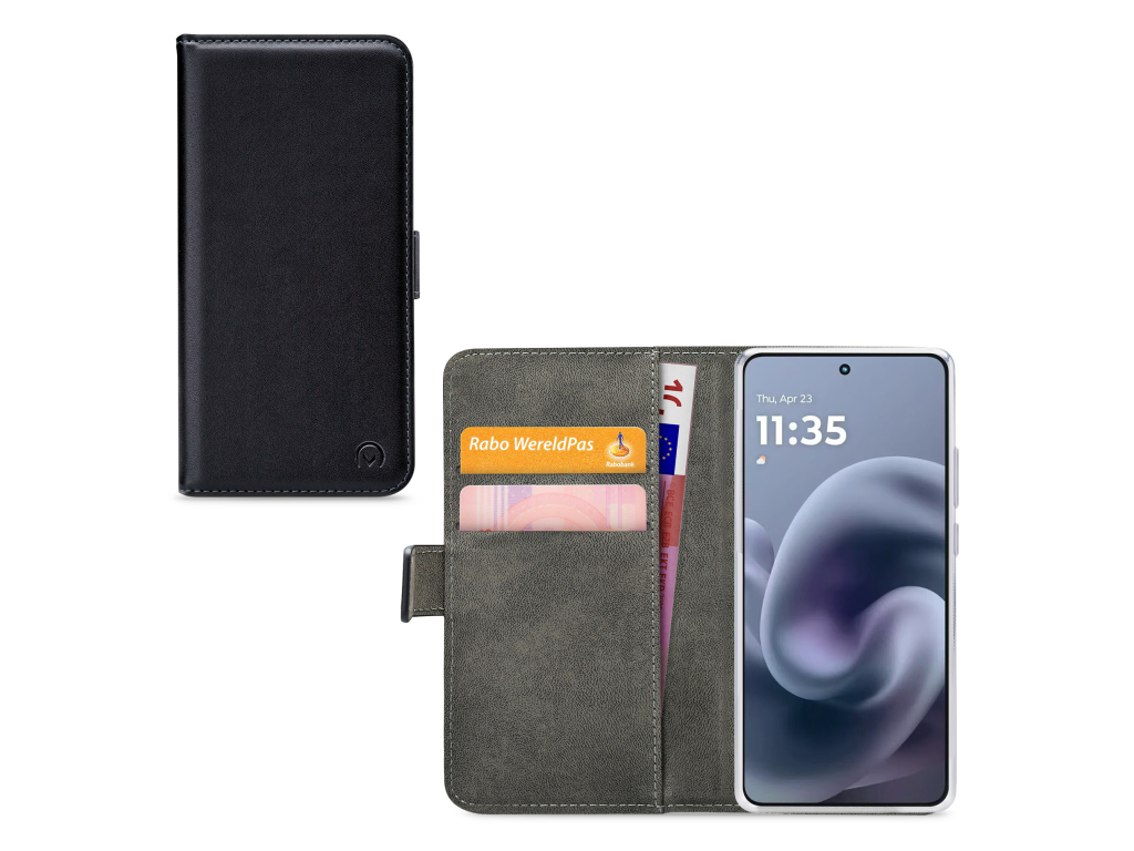 Mobilize Classic Gelly Wallet Book Case Motorola Moto G86 5G Black
